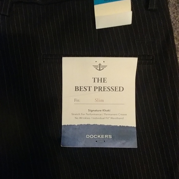 NWT Dockers Men's Slim Fit Pinstripe Pants